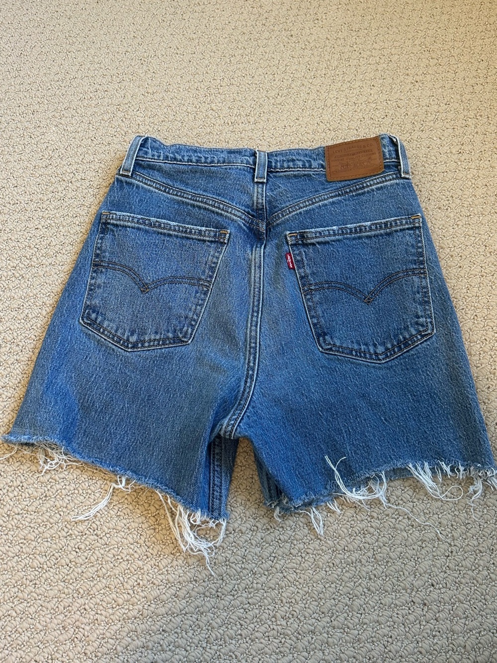 Levi's 70’s High Rise Blue Denim Cutoff Shorts